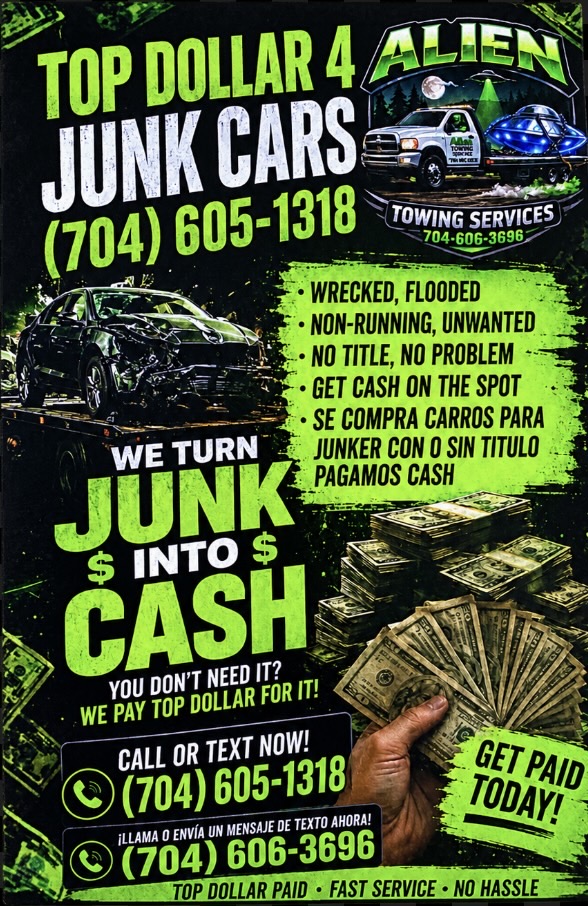 We buy junk cars